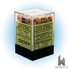 Festive - 12mm d6 Dice Block - Circus / Black